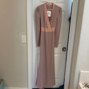 Diane Von Furstenberg Long Sleeve Dress in Pink and Peach